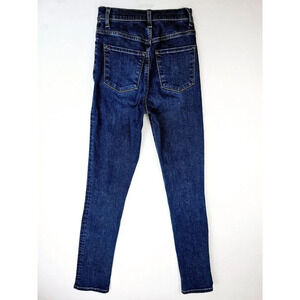 J Brand Size 25X30 Women's 1212 Runway High Rise Slim Straight Blue Denim Jeans